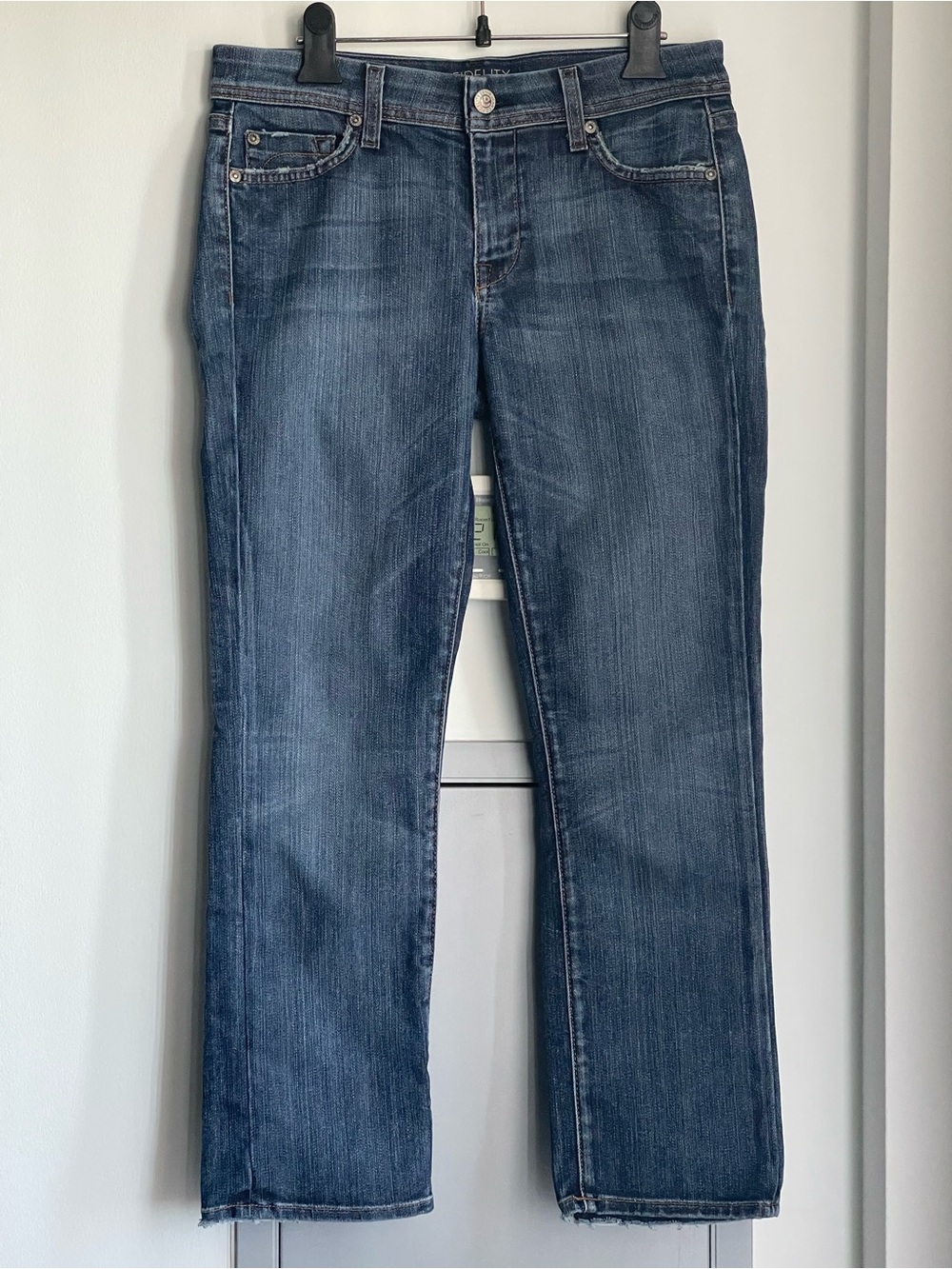 PAIGE Stevie Capri Stiletto Vintage Straight Leg Jeans